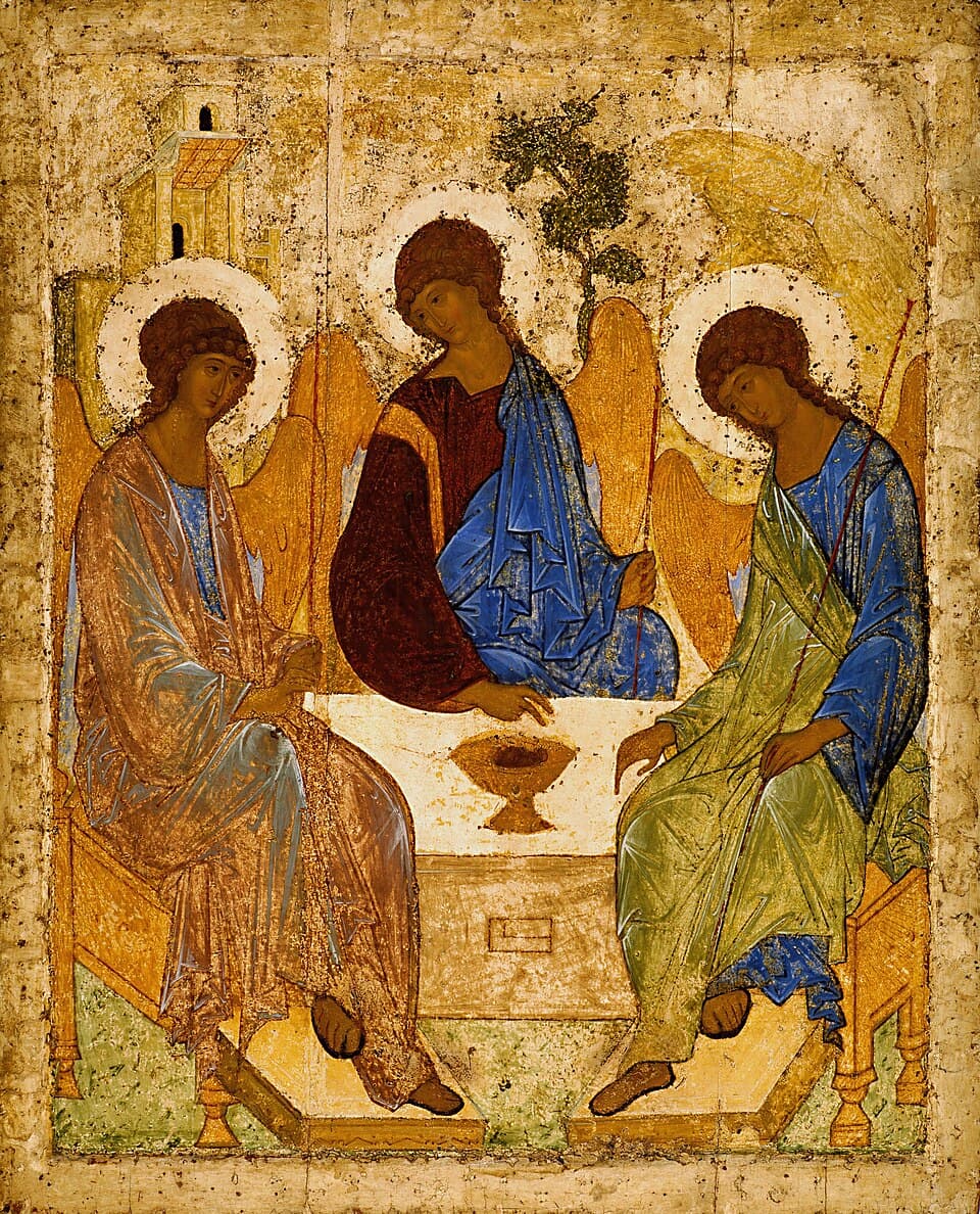 Святая Троица, прп. Андрей Рублёв (XV в.)